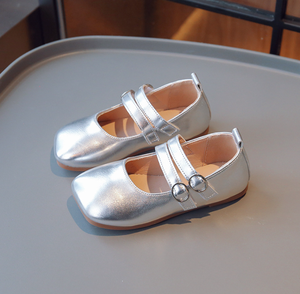 Chaussures de princesse dorées pour filles, chaussures brillantes pour enfants, chaussures de fête de mariage - Product Image 4