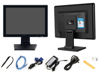 Alta calidad 15 17 19 pulgadas VGA USB HD RS232 soportes de pared montaje en pared VESA ventana Pos máquina Monitor de pantalla táctil