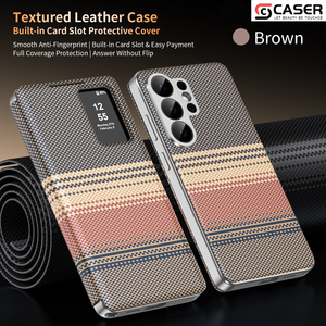 Étui portefeuille en cuir fin pour Samsung S22-26, antidérapant, anti-traces de doigts, protection intégrale, dissipation de la chaleur, résistant à l'usure - Product Image 3