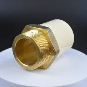 HJ Manufacture ASTM D2846 Standard CPVC Cts Male Copper Thread Coupling Water Supply Plastic Pipe Fittings