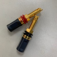 Connecteurs audio Bevenbi en gros, bornes de liaison audiophiles en cuivre pur plaqué or, adaptées aux enceintes et amplificateurs Hi-Fi domestiques