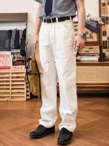 <span class=keywords><strong>Pantaloni</strong></span> da lavoro cargo da <span class=keywords><strong>uomo</strong></span> in cotone vintage da 12 once, stile streetwear, vestibilità rilassata, in tela pesante, con doppia ginocchiera, modello carpentiere - Product Image 6