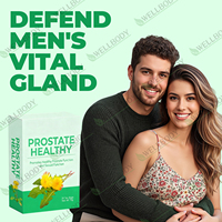 Thé pour la prostate WELLBODY Chinaherbs à base d'herbes naturelles, favorise la santé de la prostate, avec emballage en boîte et en sachet