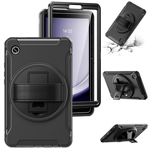 Rugged TPU Bumper Bìa Trường Hợp Đối Với Samsung Galaxy Tab A9 <span class=keywords><strong>8</strong></span>.7 Inch SM-X110 SM-X115 Với Tay Dây Đeo Xoay Đứng - Product Image 5