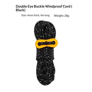 เชือกเต็นท์กันลมแบบหนา <span class=keywords><strong>4</strong></span> มม. พร้อมตัวล็อคแบบตาไก่คู่ ปรับความยาวได้ <span class=keywords><strong>4</strong></span> เมตร สะท้อนแสง สำหรับยึดกันสาดและเต็นท์สำหรับตั้งแคมป์ - Product Image 6