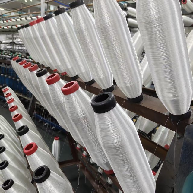 HY Direct E-Glass Alkali Free Wax Free Glass Fiber Roving Vinyl Coated Tex Count 2-10 Textured Yarn Winding Filament Roving Yarn
