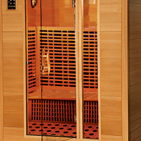 Cabine de Sauna en bois à infrarouge lointain, cabine de Sauna à infrarouge naturel