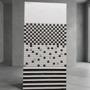 Gris 30x60cm 300x600mm Glossy 3D Printed 12x24 Carrelages muraux de salle de bain Porcelaine Look Céramique pour importateurs - Product Image 5