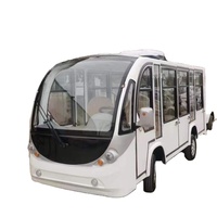 Prix d'usine Bus électrique de tourisme 14 places avec rampe pour fauteuils roulants, moteur 7,5 kW, style train vintage, en fibre de verre et acier