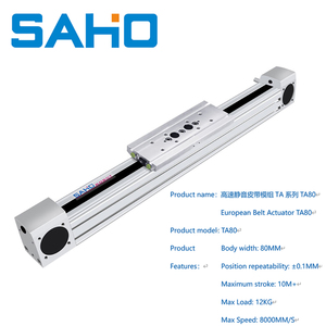 TA80 Linear Stage Actuator 176mm Ballscrew Double Optical Axis Bearing Motor Core Components CNC Router Z-axis Linear Module - Product Image 2