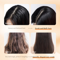 Sampo Ginseng Label pribadi, pertumbuhan rambut organik alami Anti rambut rontok perbaikan rambut rusak kering pelembab 350ml