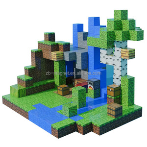 Direct Factory Wholesale-30 Years My World Magnetic Building <strong>Blocks</strong> Kids DIY Magnetic For Cube Toy - Product Image 2
