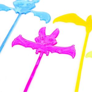 Jouets personnalisés - Chauves-souris collantes colorées pour Halloween, jouets farfelus en gel souple, gadgets anti-stress à presser - Product Image 3