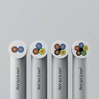 Kabel Daya Fleksibel Premium RVV H05VV-F 2/3/4/5 Core 0.5-6.0mm² untuk Proyek Global