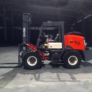 CE EPA mesin 3Ton 3.5Ton 5Ton 6Ton situs konstruksi pabrik gratis pengiriman 4X4 Diesel forklift - Product Image 5