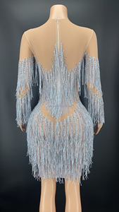 Novance, nuevo diseño, <span class=keywords><strong>ropa</strong></span> para <span class=keywords><strong>mujer</strong></span>, otra <span class=keywords><strong>ropa</strong></span> ostentosa, cristales brillantes, vestido Sexy para baile latino, discoteca, fiesta, <span class=keywords><strong>ropa</strong></span> de escenario - Product Image 3
