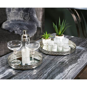 Bandeja de servicio de decoración del hogar de alta calidad de mayorista de fabricante exportador indio para fines de regalo - Product Image 2