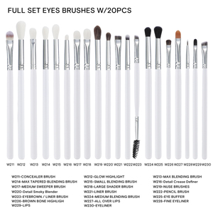 HMU Pincel Redondo para <span class=keywords><strong>Ojos</strong></span>, Pincel con Logotipo Personalizado, Mango Largo, Pelo Sintético, Lápiz Vegano, Pincel de Precisión para <span class=keywords><strong>Ojos</strong></span> - Product Image 3