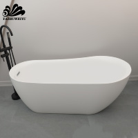 Baignoire autoportante sans soudure en acrylique vierge, design moderne, en forme de bateau, à prix abordable pour petites salles de bain