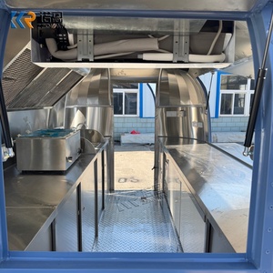 Rimorchio per Alimenti in Acciaio Inox, Rimorchio per Caffè e Bevande con Layout Personalizzato per Attività di Caffetteria Mobile - Product Image 1