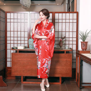 Kimono de estilo <span class=keywords><strong>tradicional</strong></span> japonés para chica, vestido Vintage con estampado Floral, disfraz Oriental <span class=keywords><strong>Haori</strong></span> Yukata, ropa asiática - Product Image 4