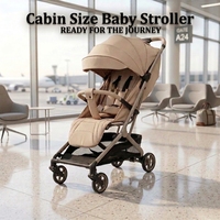 Poussette de voyage homologuée pour cabine, nouvelle conception, certifiée EN, taille compacte, légère, pour utilisation en avion