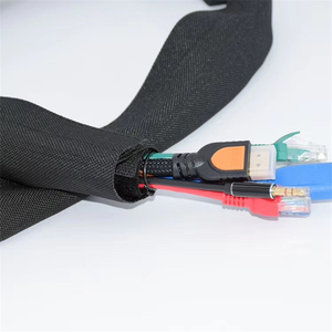 HongDun MST-PB Self-Adhesive Nylon Hook and Loop Textile Braided Sleeve ID 16-50mm 50m Cable Management Wrap Protective - Product Image 1