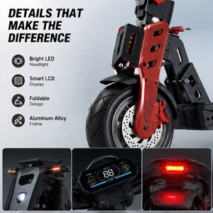 Trottinette électrique rapide pour adultes, 8000W, double moteur, 60V 40Ah, pliable, longue porté<span class=keywords><strong>e</strong></span>, tout-terrain, avec suspension hydraulique - Product Image 4