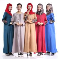 Produksi profesional 100% poliester Arab Saudi jubah Muslim Islam Thobe kain Saudi