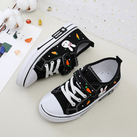 Chaussures en toile à imprimé animal pour filles, respirantes, confortables, mode automne, baskets décontractées de princesse, semelle extérieure en caoutchouc souple et antidérapante