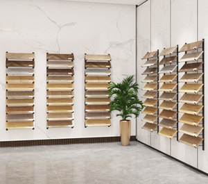 Présentoir multifonctionnel en bois pour plancher, tissu mural, carrelage suspendu, échantillon de plinthe, <span class=keywords><strong>planche</strong></span> à roulettes, support d'affichage - Product Image 5