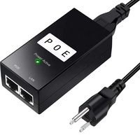 Inyector POE Pasivo de 30V 10/100/1000Mbps 100m de Fábrica OEM, Alimentación por Ethernet para Cámaras CCTV e IP, Certificado CE/CC/FCC/ROHS