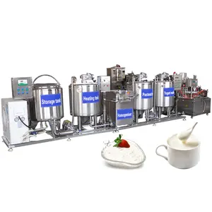 Endüstriyel süt yoğurt yapma makinesi küçük yoğurt üretim hattı