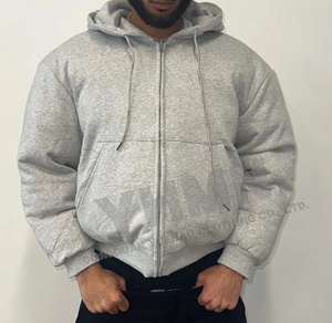 Personalizado Zip up globo hinchado cálido ligero Reversible acolchado Puff burbuja invierno Sudadera con capucha chaqueta acolchada abrigos de plumón para hombres - Product Image 2