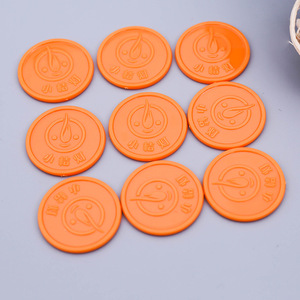 Custom Company Logo Printed 35mm ABS Acrylic Tokens Embossed Colorful Round <strong>Square</strong> <strong>Plastic</strong> Crafts Souvenir <strong>Coin</strong> Model - Product Image 2