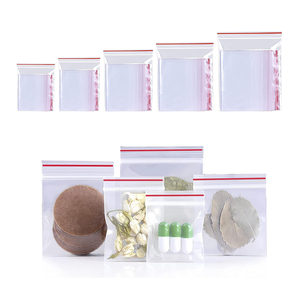 100 gói tái sử dụng rõ ràng nhựa <span class=keywords><strong>Ziplock</strong></span> túi nhỏ thủ công Kích thước lưu trữ cho hạt nhai kẹo cao su Jelly-kích cỡ khác nhau - Product Image 1