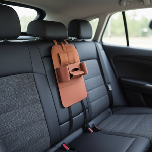 Organizer per auto Myrva in pelle PU con 4-7 scomparti per il sedile posteriore, per interni del veicolo - Product Image 2