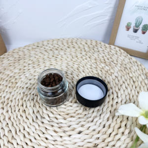 Clear 5ml Containers Wholesale with CR Cap Concentrate <b>Oil</b> <b>Wax</b> Glass Jars - Product Image 4