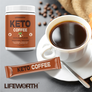 LIFEWORTH tutto In un cheto caffè istantaneo In polvere integratori di energia cheto caffè con olio MCT burro - Product Image 5