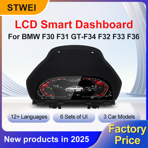 STWEI ชุดหน้าปัดดิจิตอล LCD สำหรับ BMW 3/4/Tires F30 F31 F32 F33 F34 F35 F36 พร้อมมาตรวัดความเร็วแบบดิจิตอล ติดตั้งง่ายแบบ Plug and Play - Product Image 2