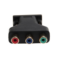 Adaptateur VGA vers RCA Composite, convertisseur VGA mâle vers 3 RCA femelle, câble de différenciation tricolore, fabriqué en Chine