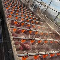 Hexu Automatische Hogedruk Spuitborstel Wasmachine voor Watermeloen Ananas Cantaloupe Meloen