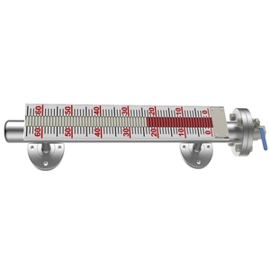 रासायनिक/पानी/तेल अनुप्रयोगों के लिए स्टेनलेस स्टील चुंबकीय फ्लैप स्तर गेज - Product Image 1