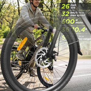 Bicicleta eléctrica de 20 pulgadas para adultos, motor de 500W, bicicleta eléctrica de montaña, 20MPH, hasta 40 millas de autonomía, 21 velocidades, amortiguador, bicicleta eléctrica para desplazamientos. - Product Image 3