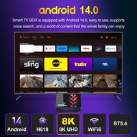 H96 Max TV Box Android 14 Allwinner H618 Plus Quad Core BT5.4 Reproductor Multimedia de Fábrica 2025 Nuevo Decodificador