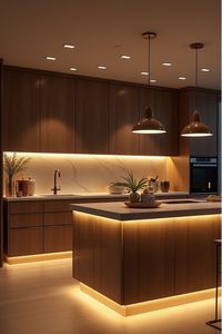 Aisdecorer unico Design personalizzato mobili Led luce parete Base melamina armadio da <span class=keywords><strong>cucina</strong></span> - Product Image 4