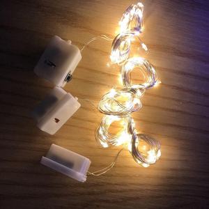 Lampu senar kawat tembaga LED, Multi Warna <span class=keywords><strong>3</strong></span> fungsi Mode berkedip tombol baterai kotak lampu IP44 nilai lampu liburan dekoratif - Product Image 5