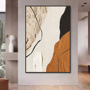 <span class=keywords><strong>Art</strong></span> mural moderne contemporain peinture abstraite grande taille peinte à la main couleur œuvre pour hôtel et <span class=keywords><strong>d</strong></span>écoration intérieure prend en charge la base en toile - Product Image 6