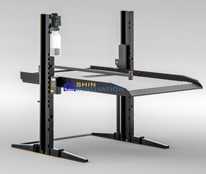 2 Post <strong>Double</strong> <strong>Stack</strong> Car Lift Garage <strong>Parking</strong> <strong>System</strong> with Hydraulic 2300kg Capacity for Stacking Cars Tight Spaces - Product Image 3
