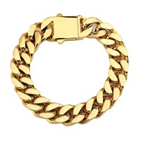 Bracelet tressé en acier inoxydable Hip Hop pour hommes, bracelet minimaliste tendance à maillons cubains avec boucle